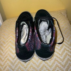 Vans SK8 Hi Color Guate Weave T375 Black Skate Sneaker Shoes Mens 9 Womens 10.5